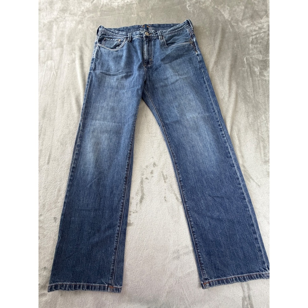 Tommy Bahama Jeans Mens 36 Blue Standard Fit Straight Leg Denim Pants